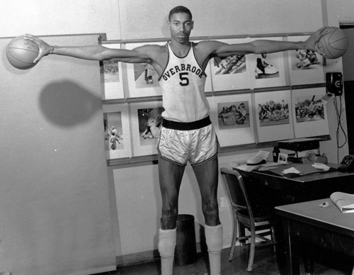 Wilt Chamberlain in high school